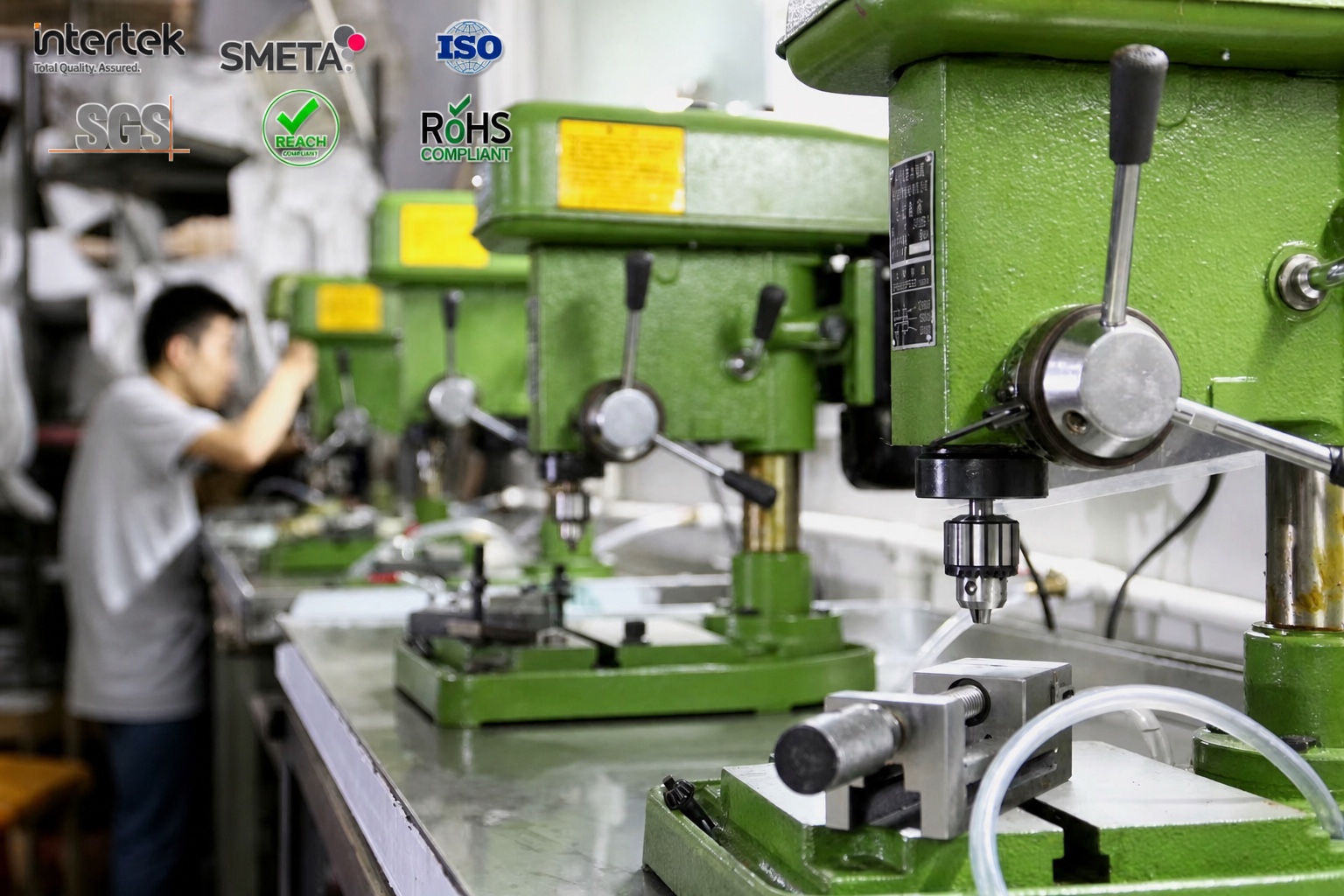 Dedicated drilling machines on the CJFU production line